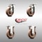 Service Caster 4 Inch 316SS High Temp Glass Filled Nylon Swivel Top Plate Caster Rigid, 2PK SCC-SS31620S414-GFNSHT-2-R-2 - alternate 5